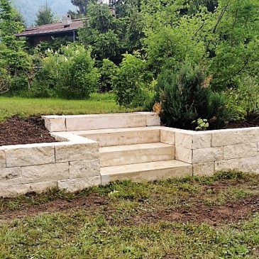 Steinmauer Gartengestaltung Verbundsteine Kogler